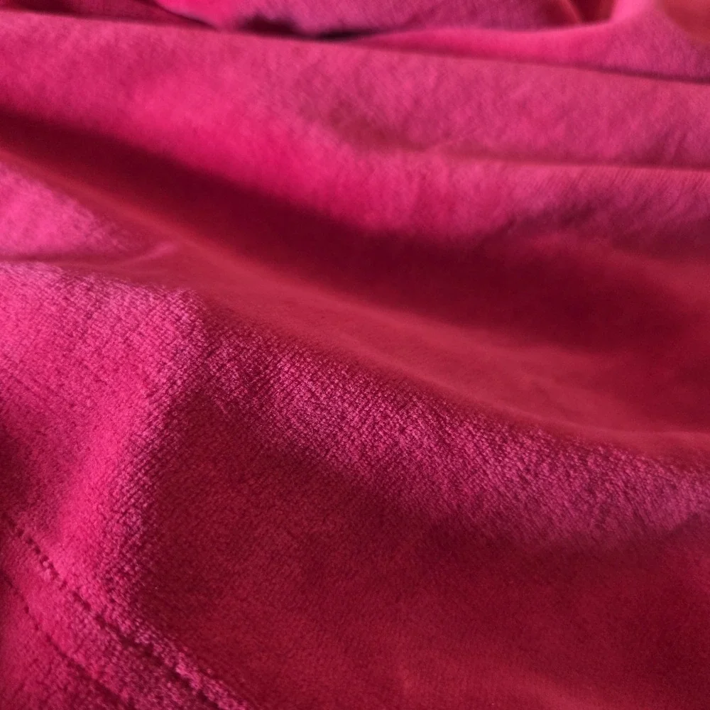 Quacker Factory sz 2X red velour/fleece pearl embellished top‎ NWT holiday